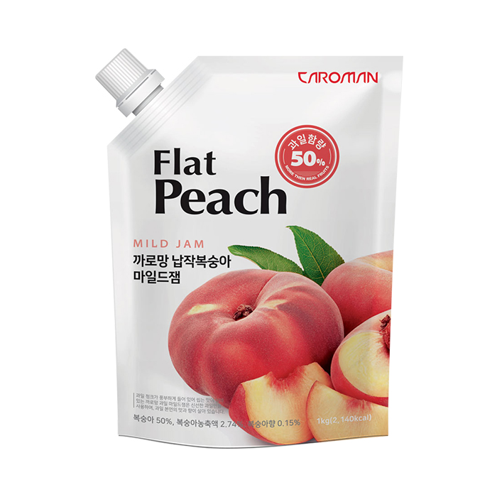 까로망 납작복숭아 마일드잼 1kg