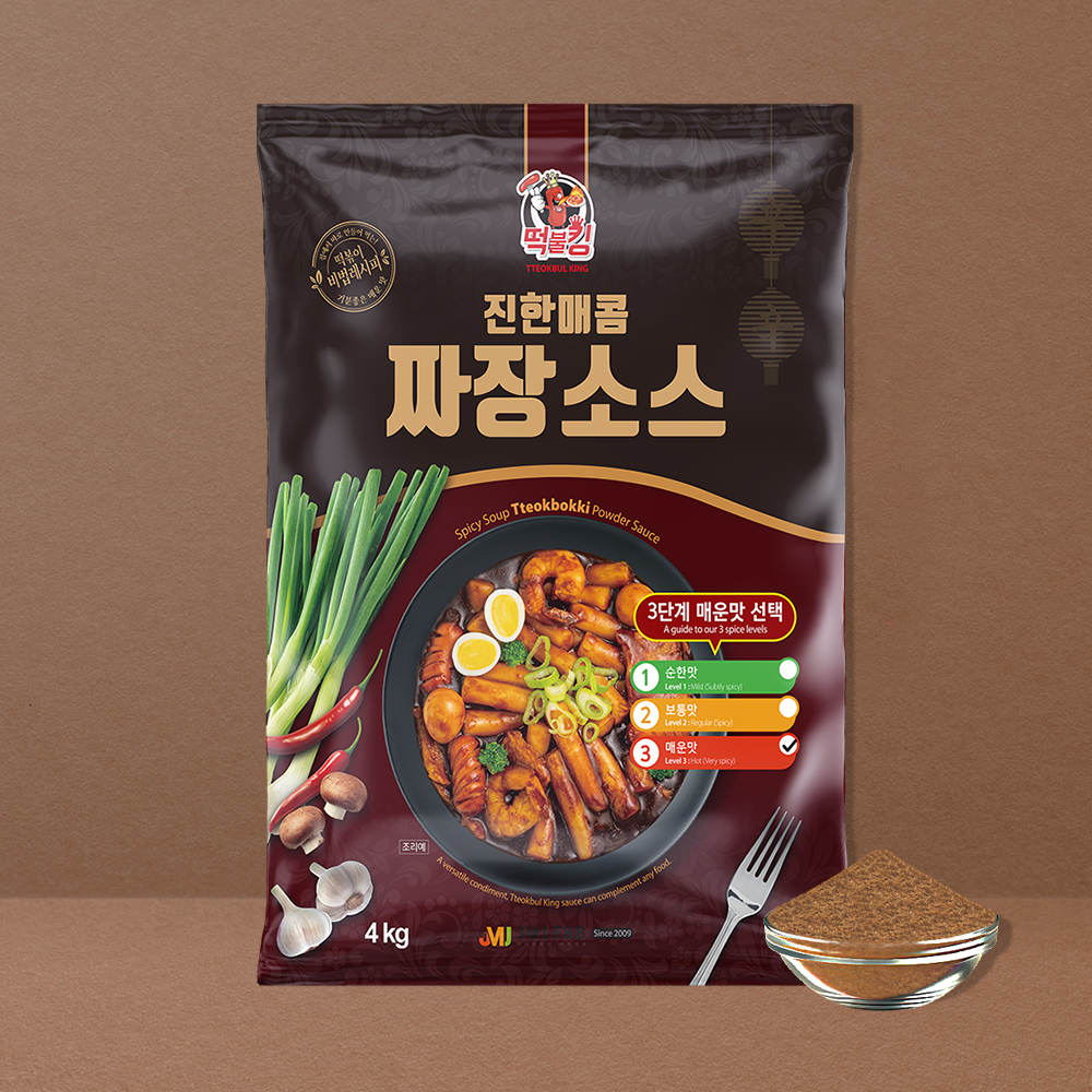 떡불킹 짜장 떡볶이 분말 소스 4kg 맛선택 업소용