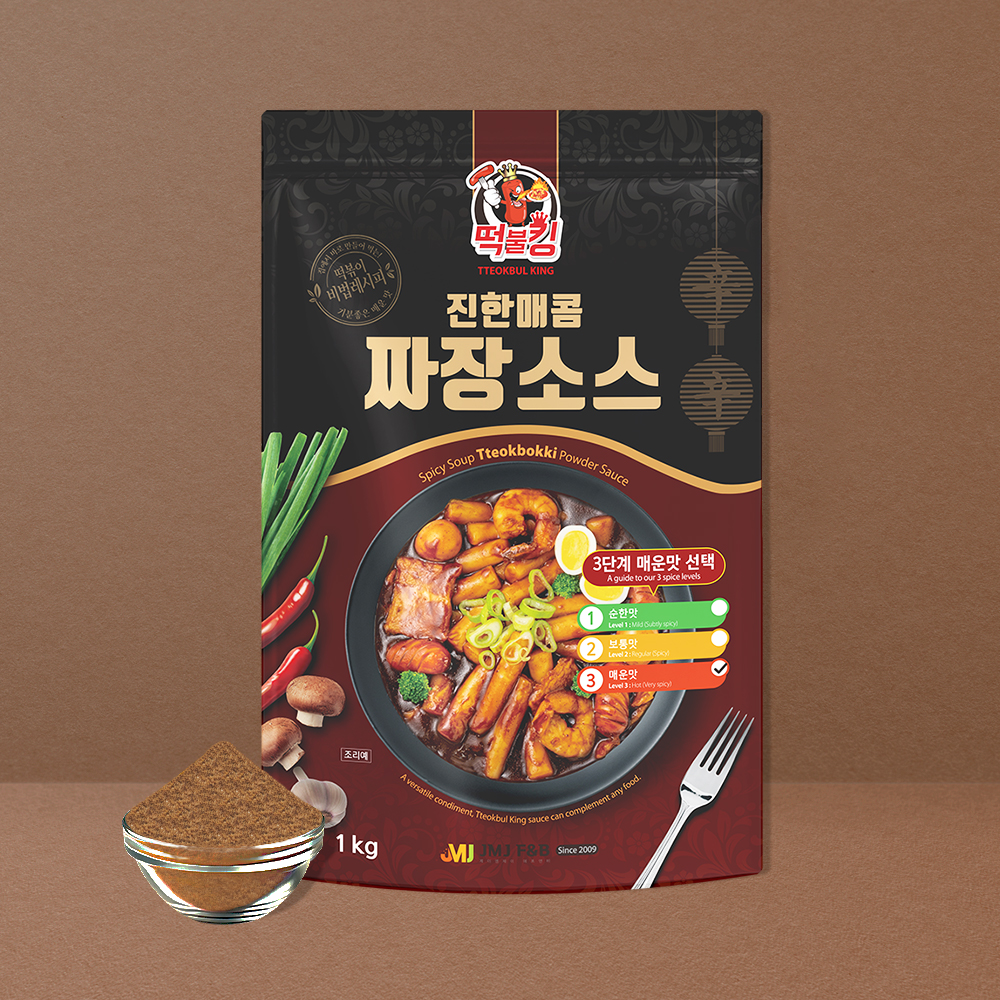 떡불킹 짜장 떡볶이 분말 소스 1kg 맛선택 가정용