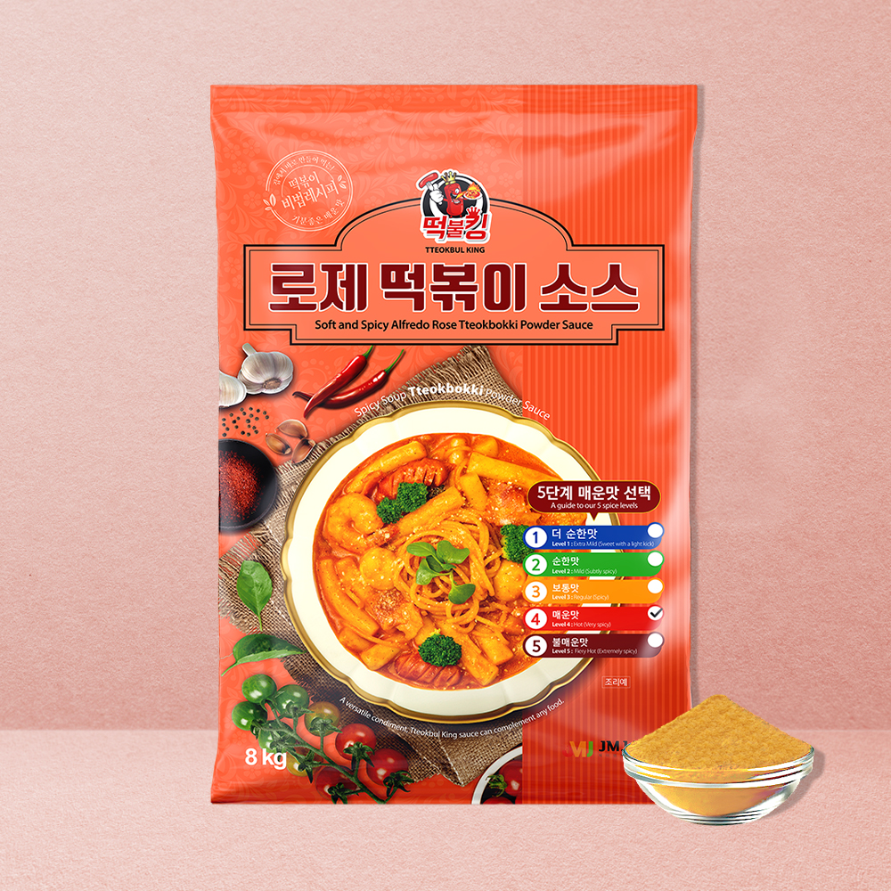 떡불킹 로제 떡볶이 분말 소스 8kg 맛선택 업소용