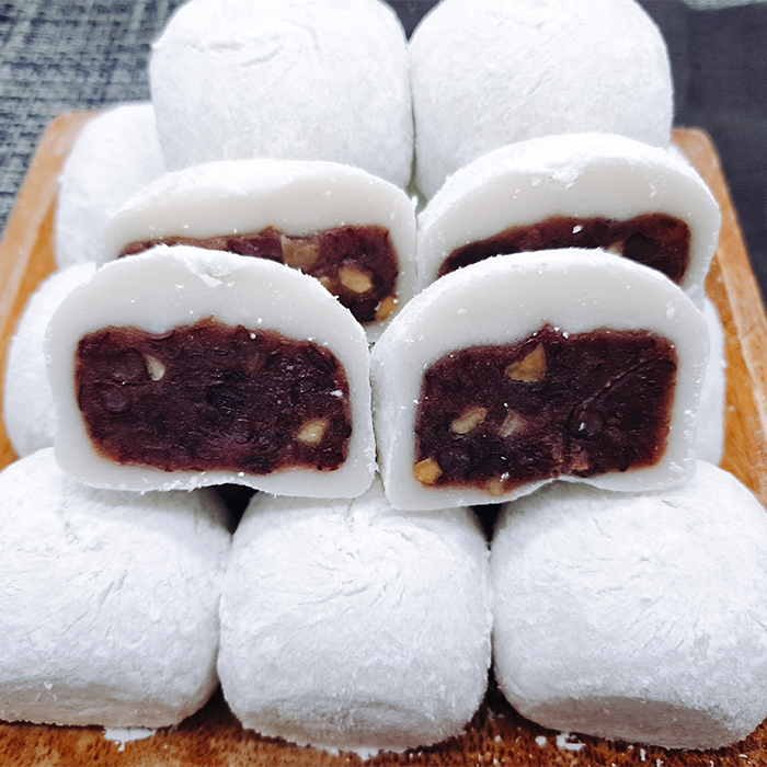 사랑방 견과류 통팥 찹쌀떡 55g 30개입 수능 간식 빙수토핑용