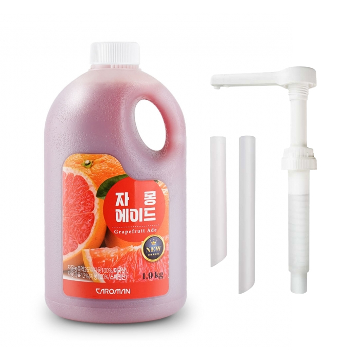 까로망 자몽 에이드 1.9kg 펌프세트 베이스