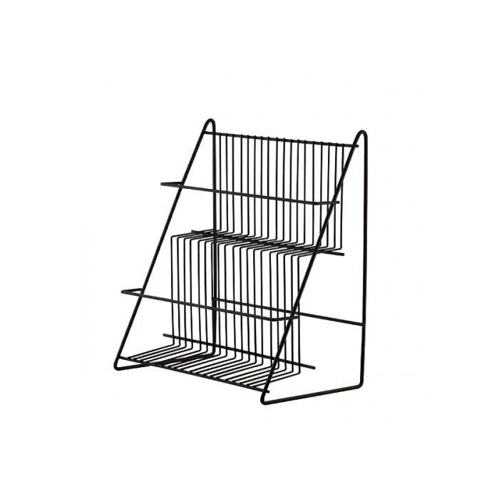 오리스타 시럽 디스펜서 2단 블랙 철제 정리 진열대