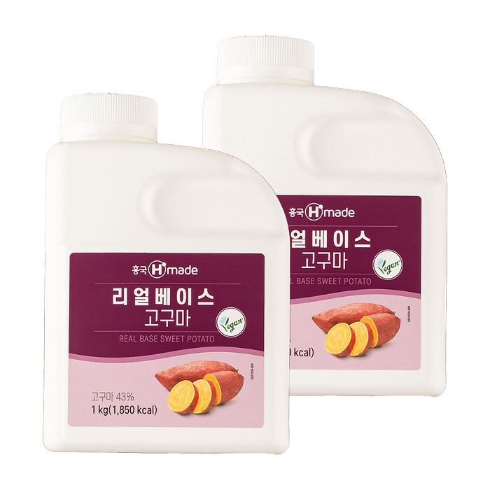 [업체발송] 흥국 리얼베이스 고구마 1kg 2개 신선포장