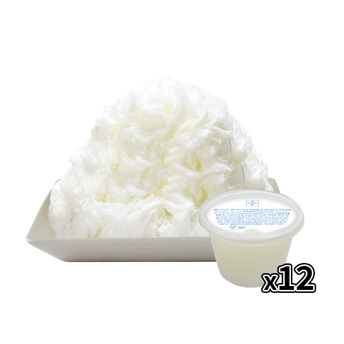 흥국 스노우빙 빙수블럭 밀크 대패타입 300g 12개입 냉동