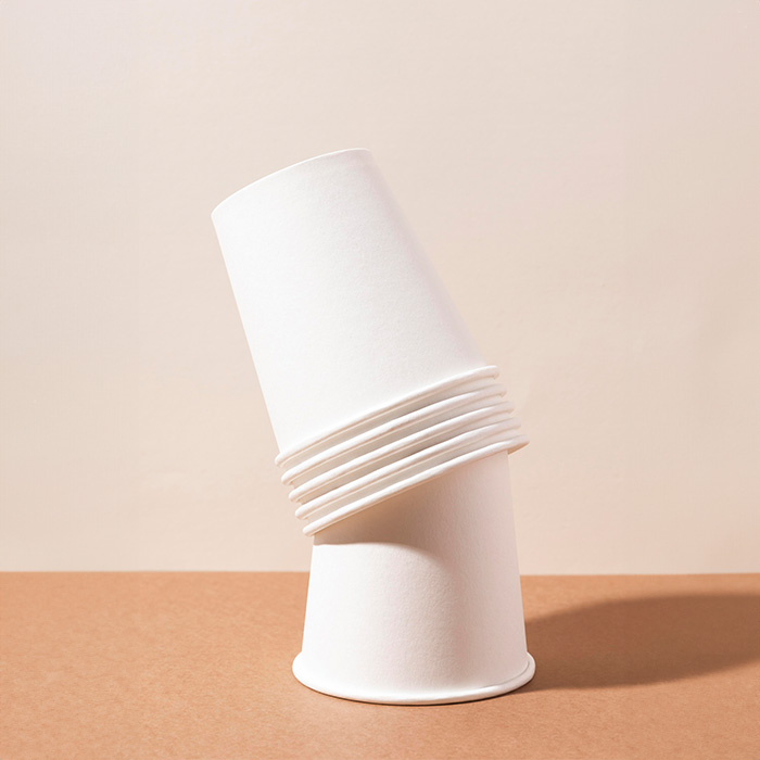 두꺼운 천연펄프 무지 종이컵 6.5온스 50개입 1봉 소분 국내생산 일회용 자판기 카페