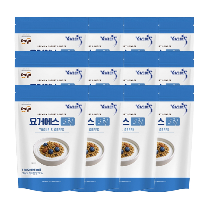 아임요 요거에스 그릭 요거트 파우더 1kg 12개 박스