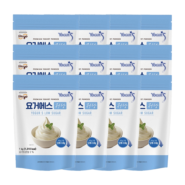 아임요 요거에스 저당 요거트 파우더 1kg 12개 박스