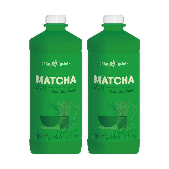 서울팩토리 더블 제주 말차소스 1.5kg 2개