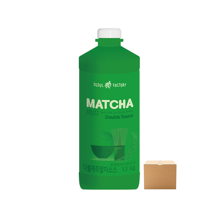 서울팩토리 더블 제주 말차소스 1.5kg 8개 박스