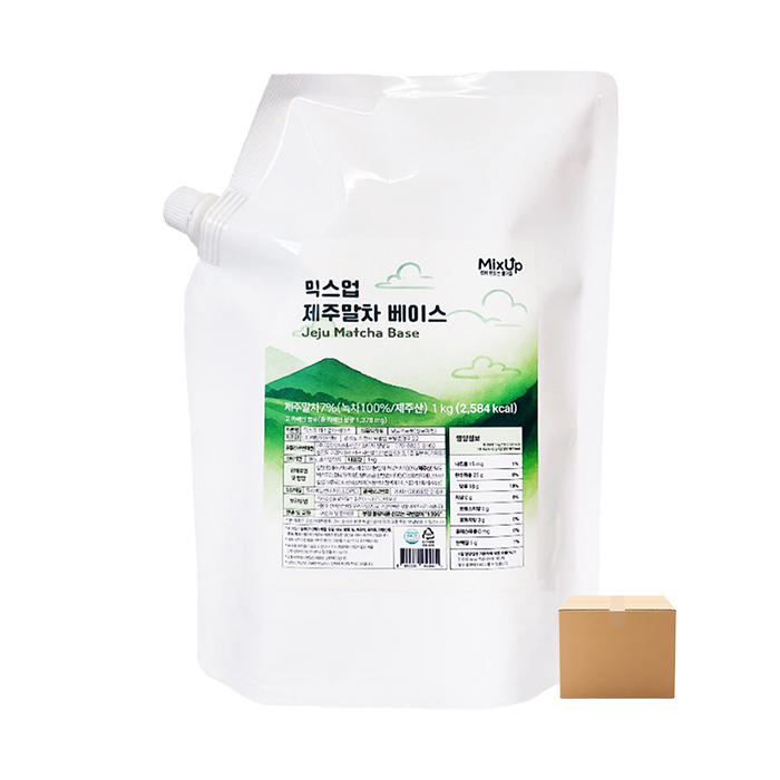 (박스)믹스업 제주말차 베이스 1kg 12개