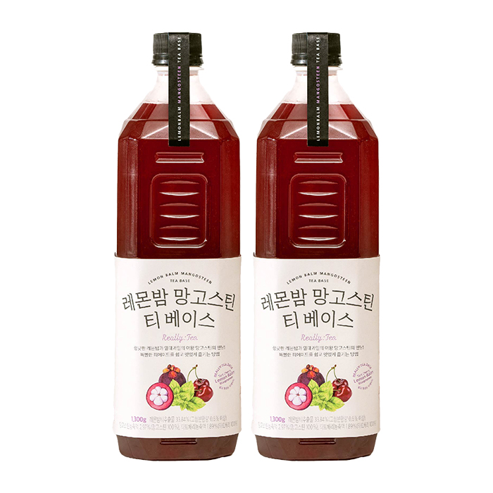 룩아워티 레몬밤 망고스틴 티 베이스 1300g 2개