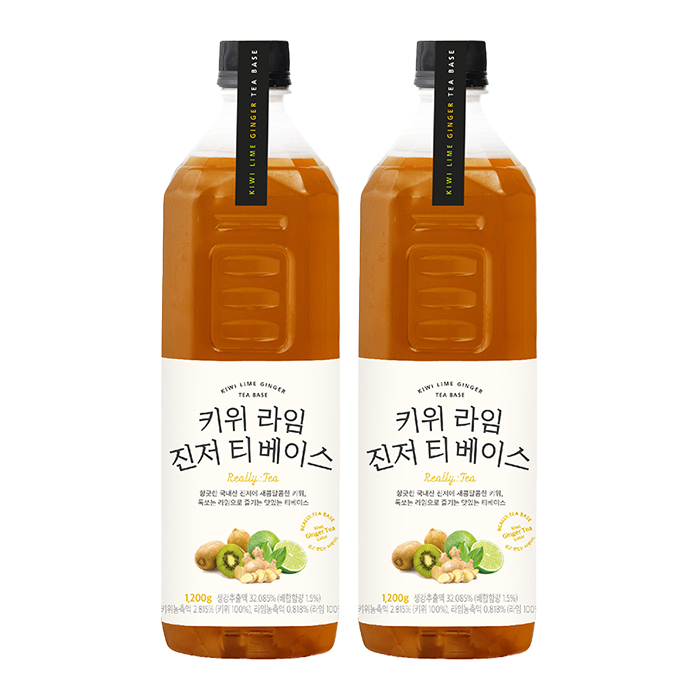 룩아워티 키위 라임 진저 티 베이스 1200g 2개
