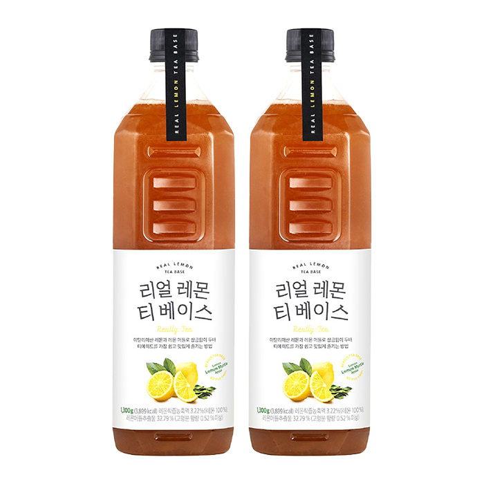 룩아워티 리얼 레몬 티 베이스 1300g 2개 농축액