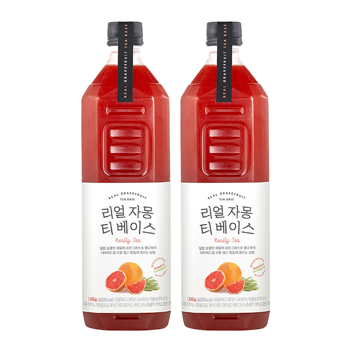룩아워티 리얼 자몽 티 베이스 1350g 2개 농축액
