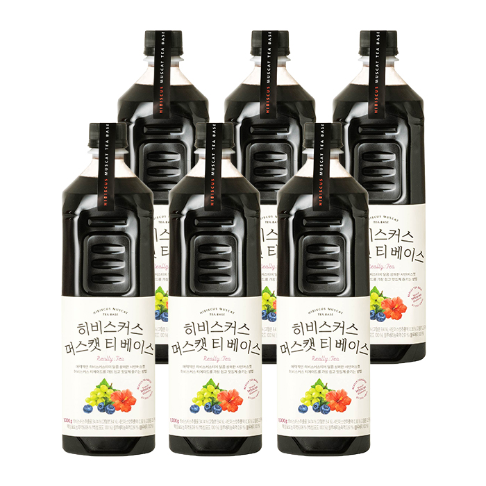 룩아워티 히비스커스 머스캣 티 베이스 1300g 6개