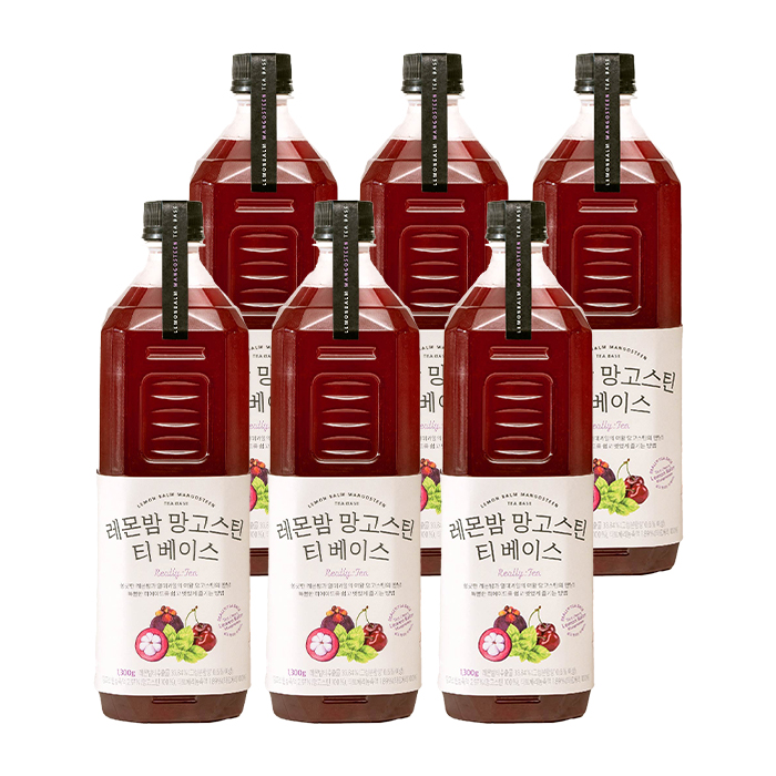 룩아워티 레몬밤 망고스틴 티 베이스 1300g 6개