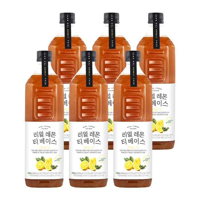 룩아워티 리얼 레몬 티 베이스 1300g 6개 농축액
