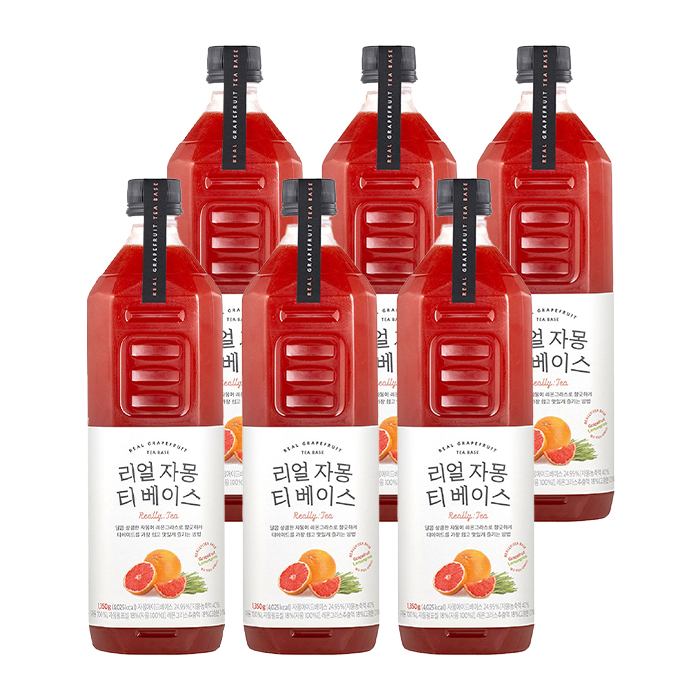 룩아워티 리얼 자몽 티 베이스 1350g 6개 농축액