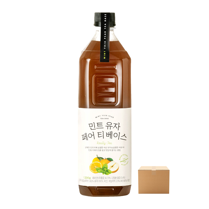 룩아워티 민트 유자 페어 티 베이스 1300g 12개 박스