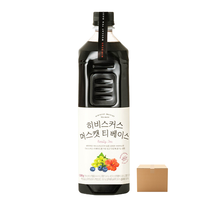 룩아워티 히비스커스 머스캣 티 베이스 1300g 12개 박스