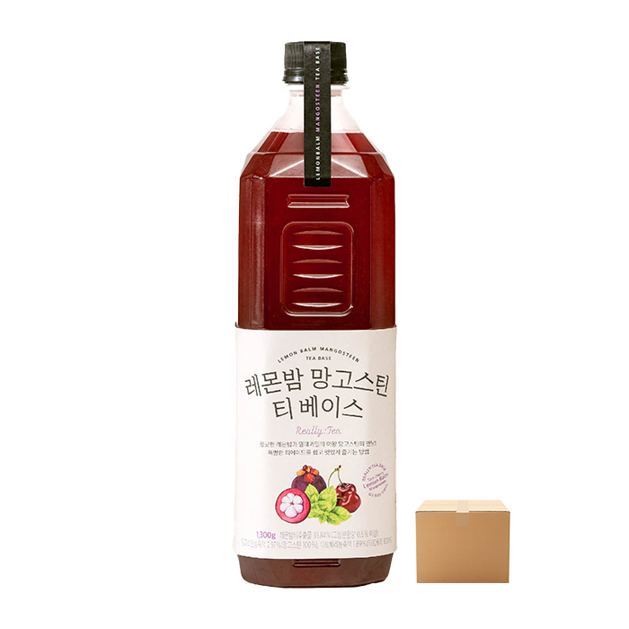 룩아워티 레몬밤 망고스틴 티 베이스 1300g 12개 박스