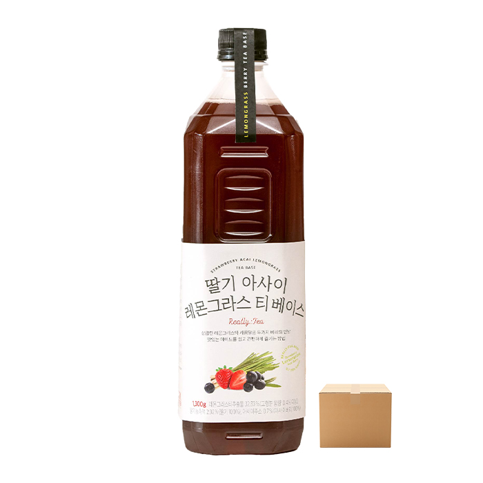 룩아워티 딸기 아사이 레몬그라스 티 베이스 1300g 12개 박스