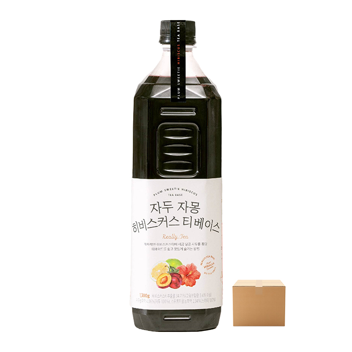 룩아워티 자두 자몽 히비스커스 티 베이스 1300g 12개 박스