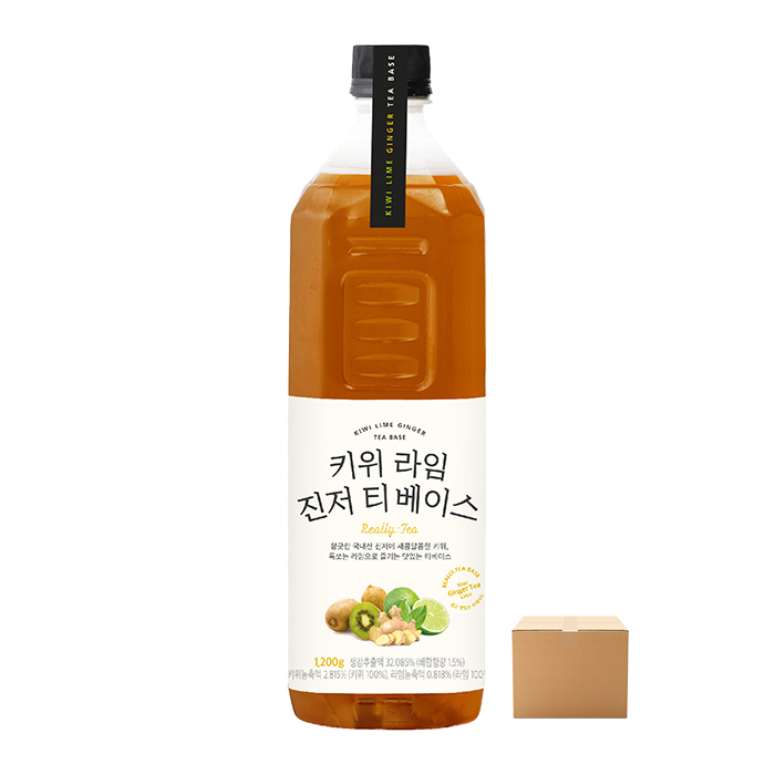 룩아워티 키위 라임 진저 티 베이스 1200g 12개 박스