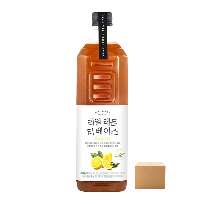 룩아워티 리얼 레몬 티 베이스 1300g 12개 박스 농축액