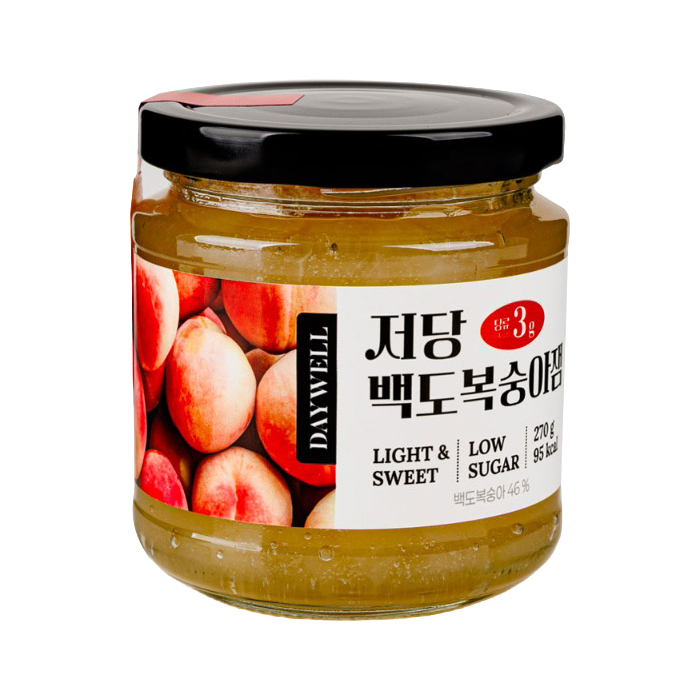 데이웰 저당 백도 복숭아잼 270g