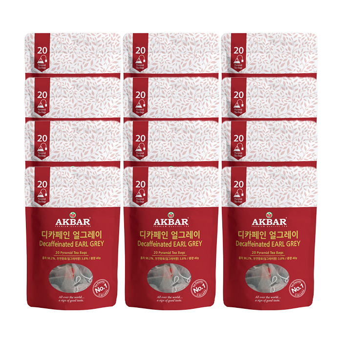 아크바 디카페인 얼그레이 20티백 12개 홍차 블랙티