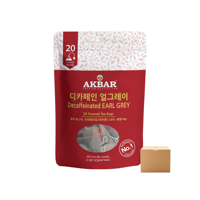 아크바 디카페인 얼그레이 20티백 24개 박스 홍차 블랙티