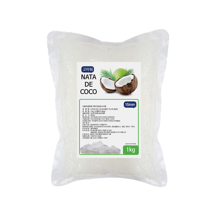 나타드코코 코코넛 젤리 1kg 빙수용 15mm