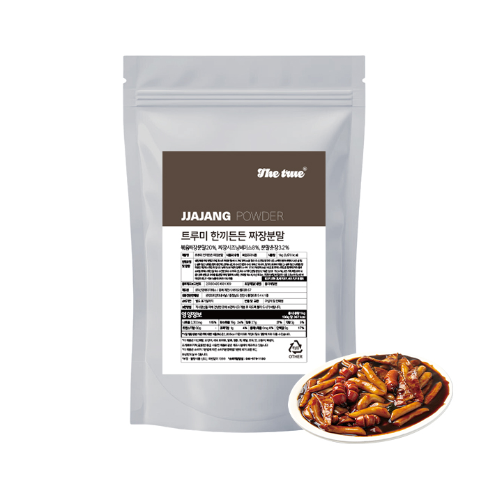 더 트루미 한끼든든 짜장분말 1kg 떡볶이 밥 짜장면 만능파우더