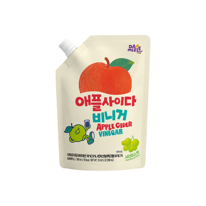 다미즐 애플사이다 비니거 샤인머스캣 300ml 희석해먹는 발효 애사비 식초
