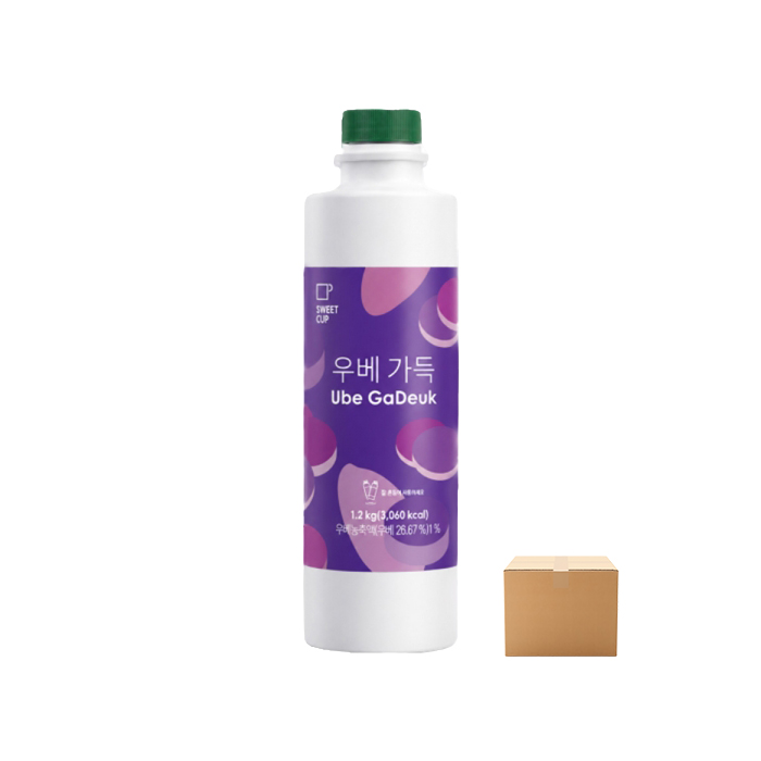 스위트컵 우베 가득 1.2kg 6개 박스 베이스 라떼