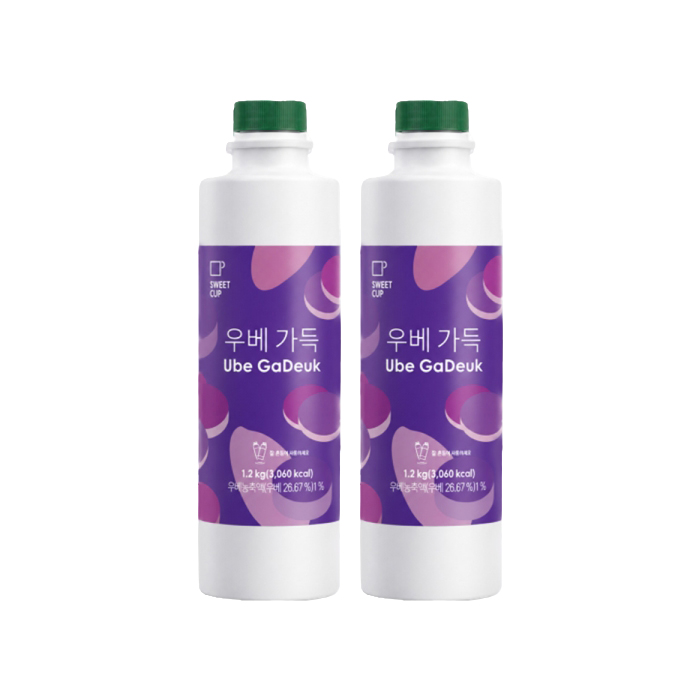 스위트컵 우베 가득 1.2kg 2개 베이스 라떼