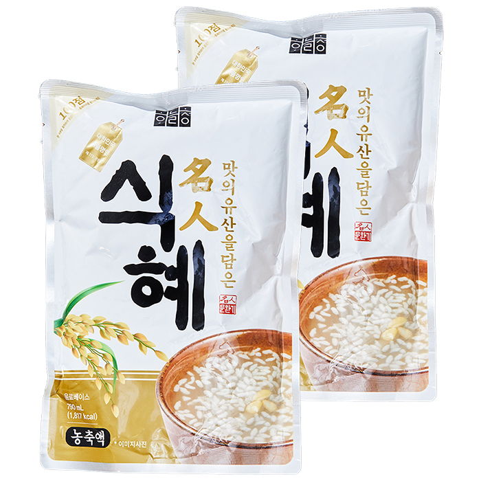 하늘청 식혜 농축액 790ml 2개 전통 베이스 카페 찜질방 식당 업소용 가정용