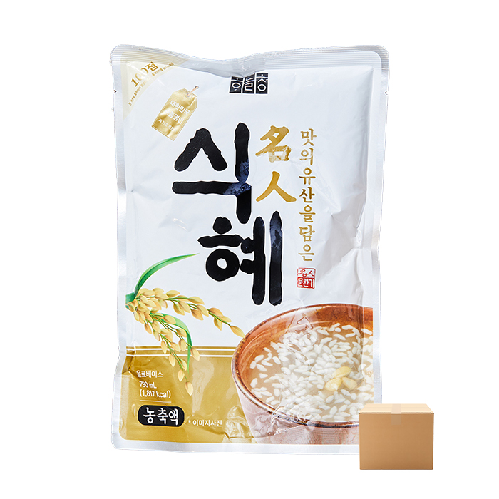 하늘청 식혜 농축액 790ml 10개 박스 전통 베이스 카페 찜질방 식당 업소용 가정용