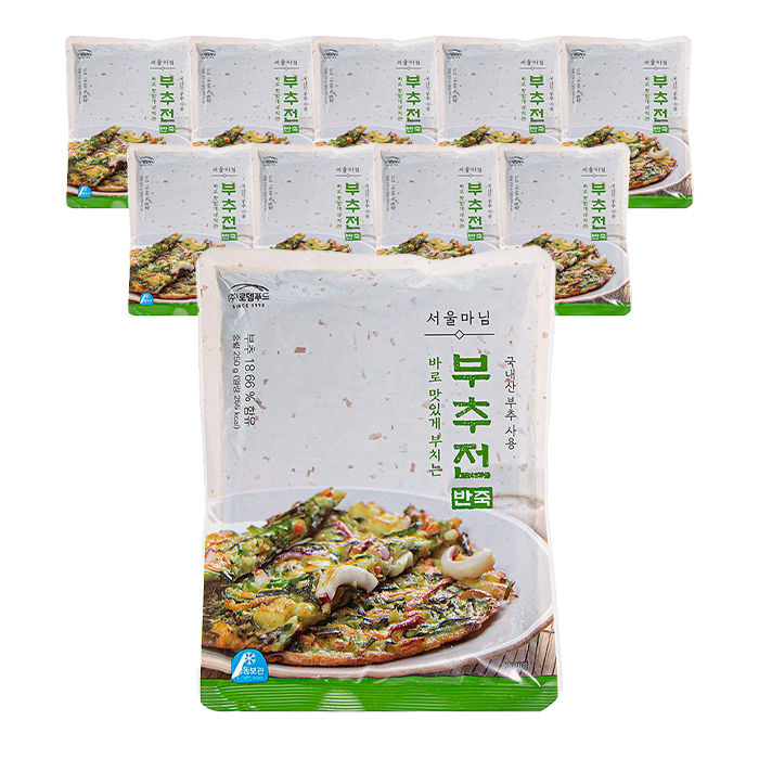 서울마님 부추전 반죽 250g 10개 냉동