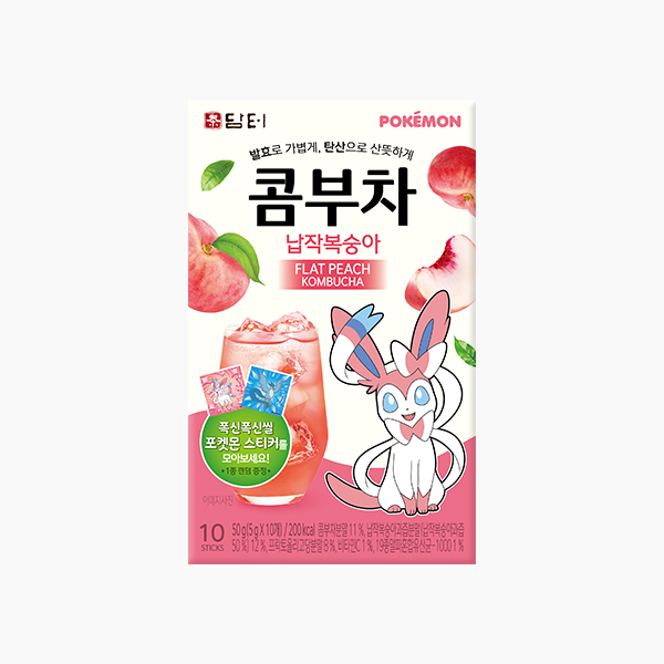 포켓몬콤부차 납작복숭아 10개