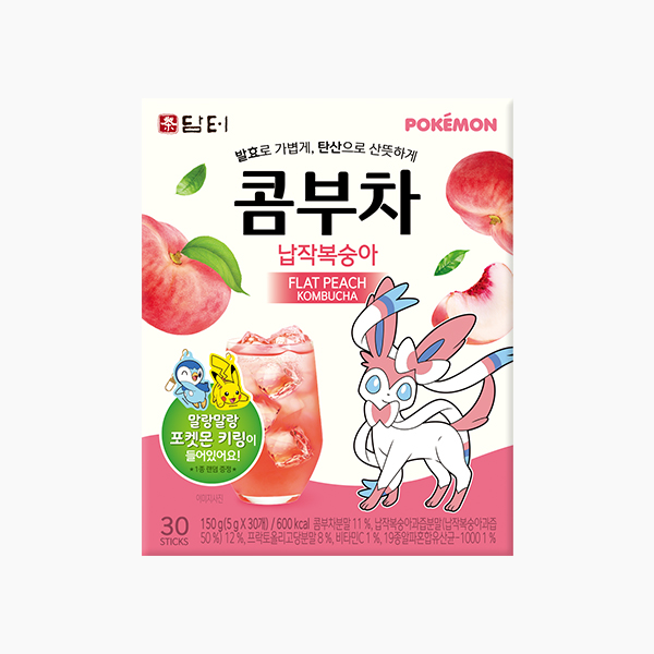 포켓몬콤부차 납작복숭아 30개
