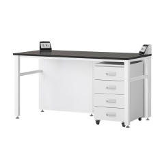 [EM-ST 2100 Series] 콘센트형 벽면실험대 / EUM (돌출콘센트 2ea, 이동서랍 1ea)