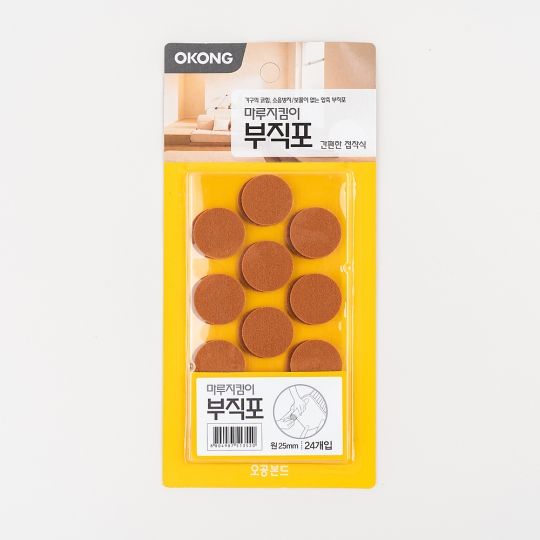 마루지킴이 접착식 부직포 [OKONG] 24개입(원형 25mm)