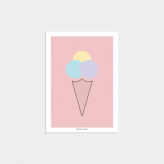 Ice Cream - Pink