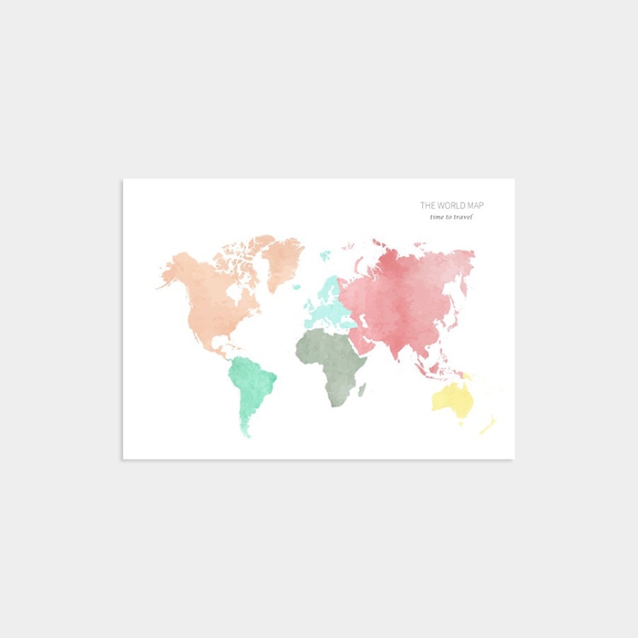 THE WORLD MAP PINK