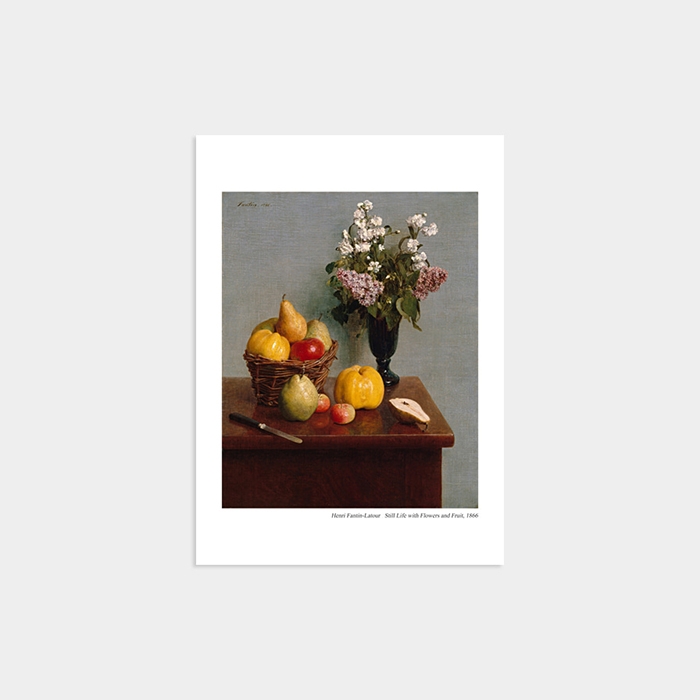 앙리 팡탱 라투르 - Still Life with Flowers and Fruit, 1866