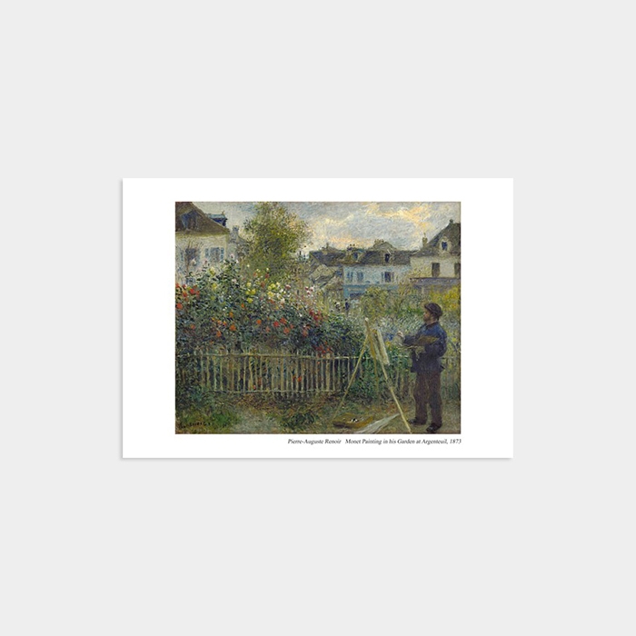 [오귀스트 르누아르] 아르장퇴유에 있는 자신의 정원에서 그림을 그리는 모네