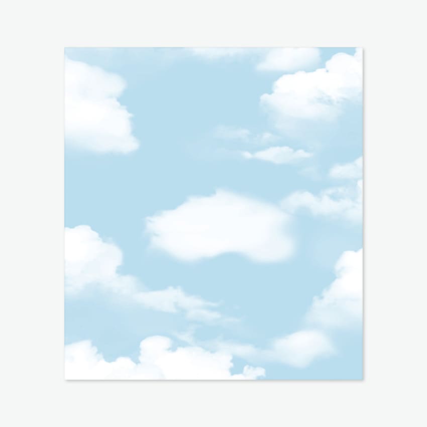 코스모스벽지 C45187-2뭉게구름 블루